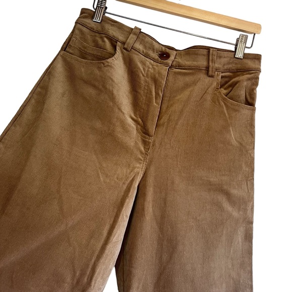 Smash & Tess tan corduroy wide leg high waist pants size L excellent condition - Picture 6 of 11